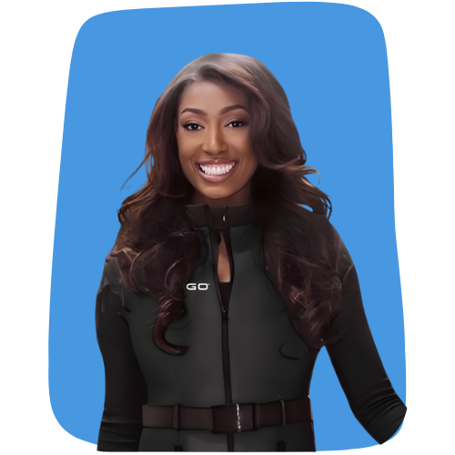 Aisha Johnson with LINGO kit